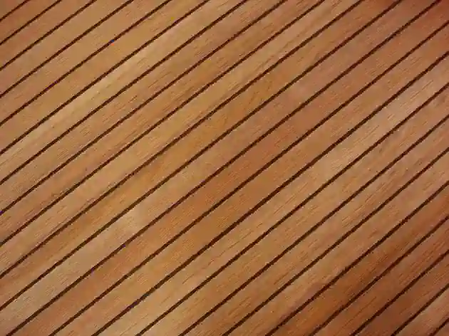 Teak Schiffsdeckplatte